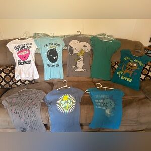 Graphic shirt lot xs/small of vintage /y2k